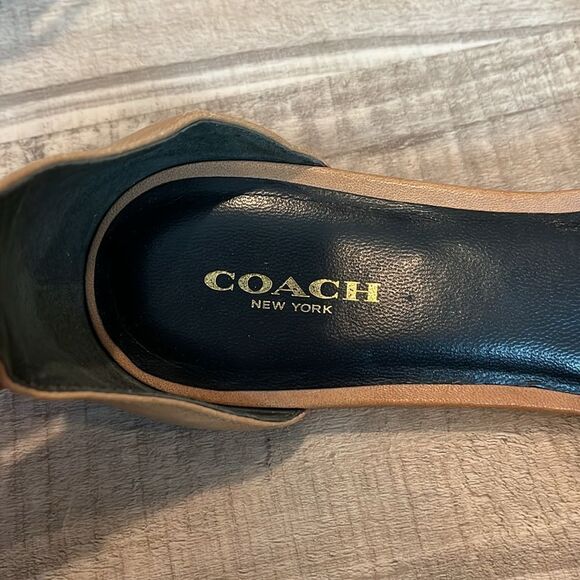 Coach Seabreeze Leather Ankle Strap Sandal w/chain size 7 - Picture 6 of 8